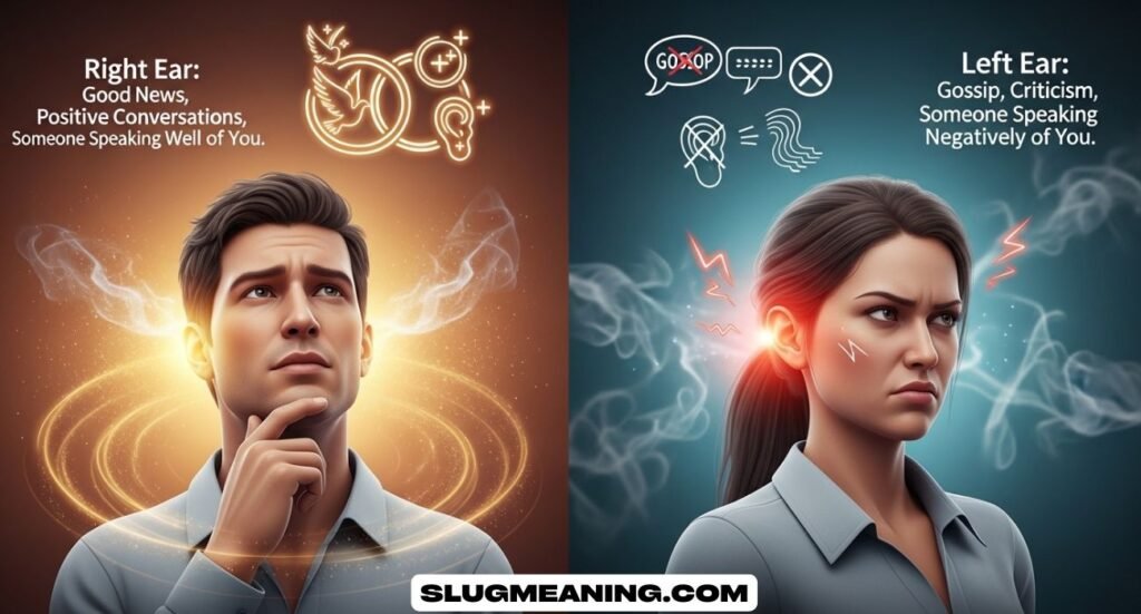 Ear Burning Spiritual Meaning (Hot Right & Left Ear)