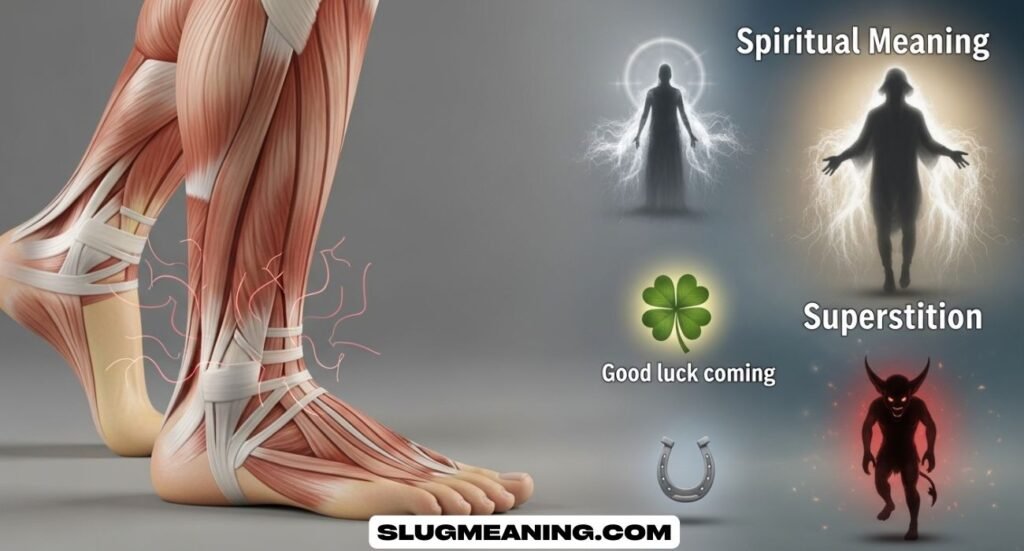 Left Calf Twitching Spiritual Meaning