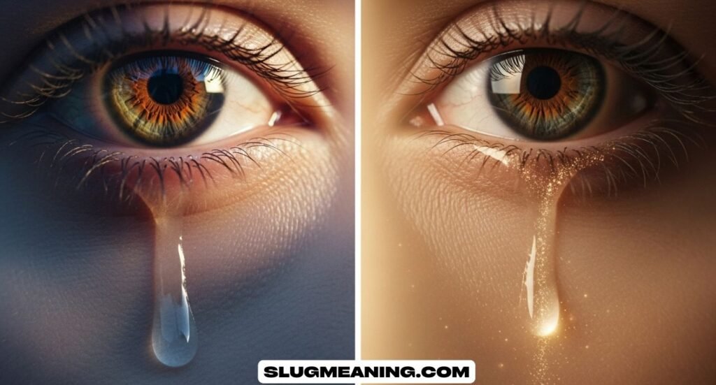 Left Eye Watering Spiritual Meaning of Tears from Right Eye