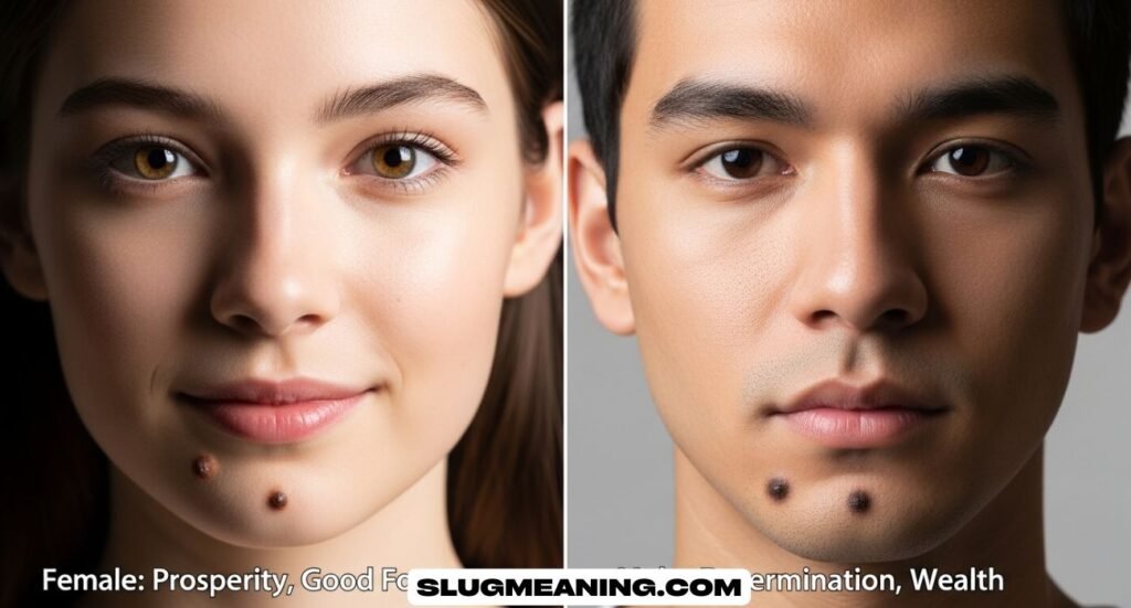 Meaning of Mole on the Chin for Females & Males