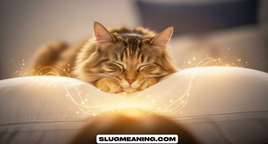 Spiritual Meaning of Cat Sleeping Above Your Head on Pillow